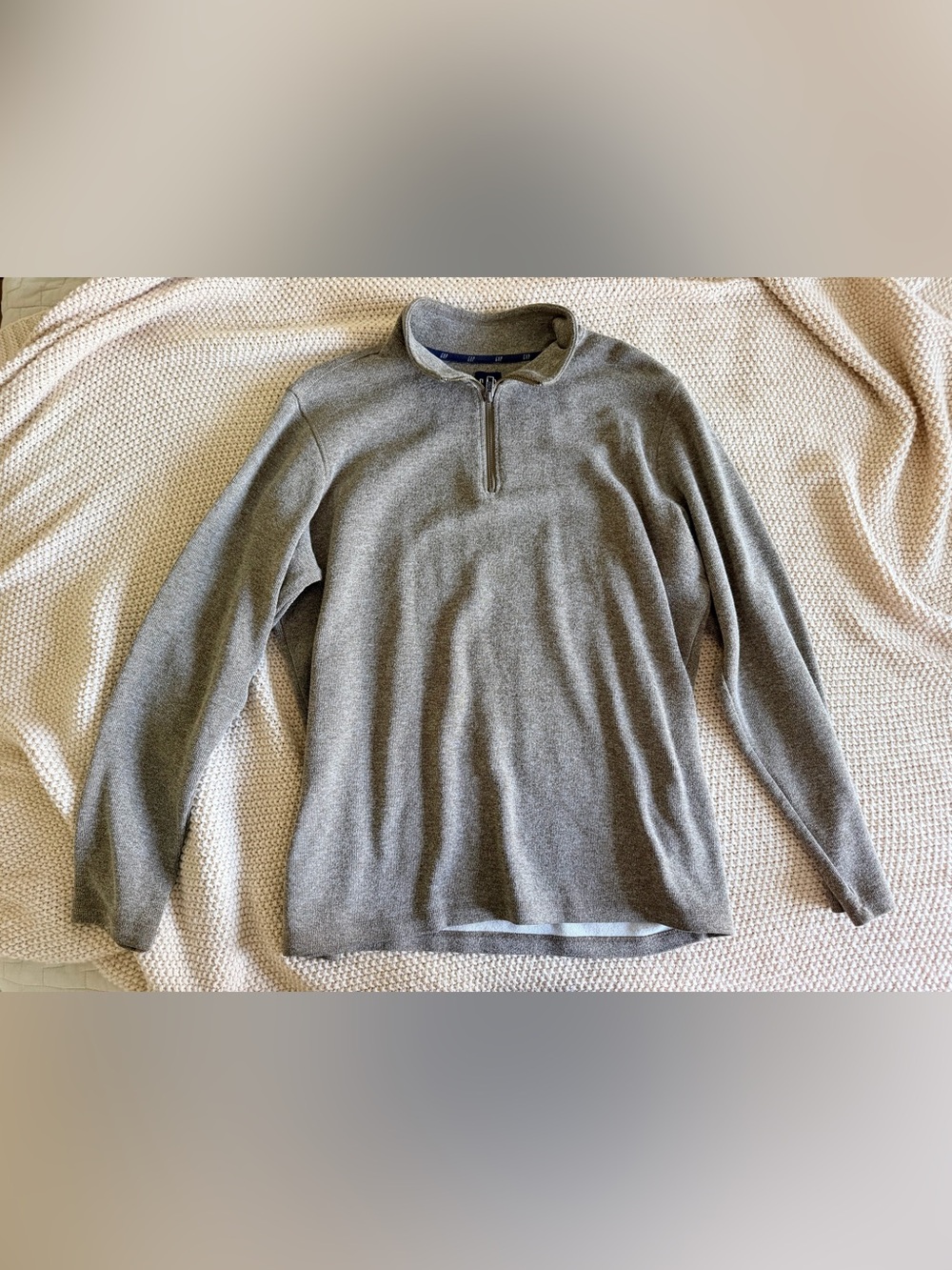 GAP Men’s Quarter-Zip Sweater — XL 🤎